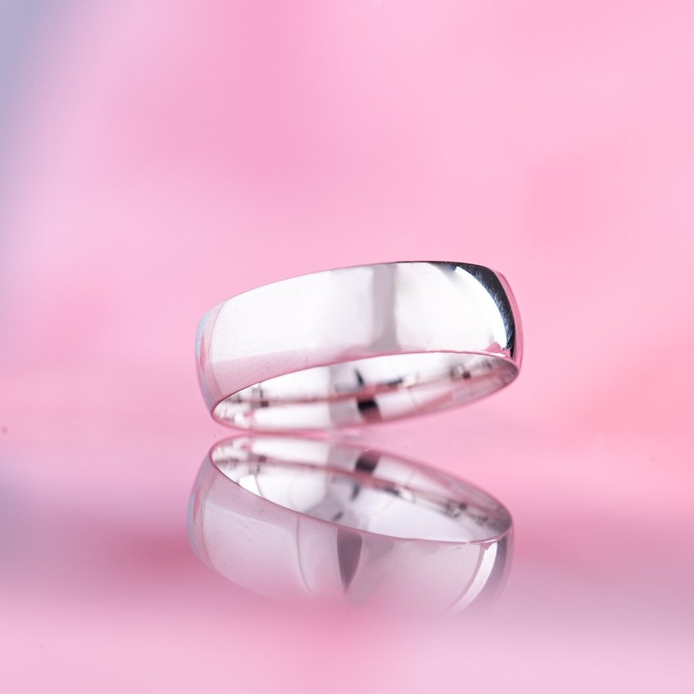6mm 925 Sterling Silver Wedding band for Men o…